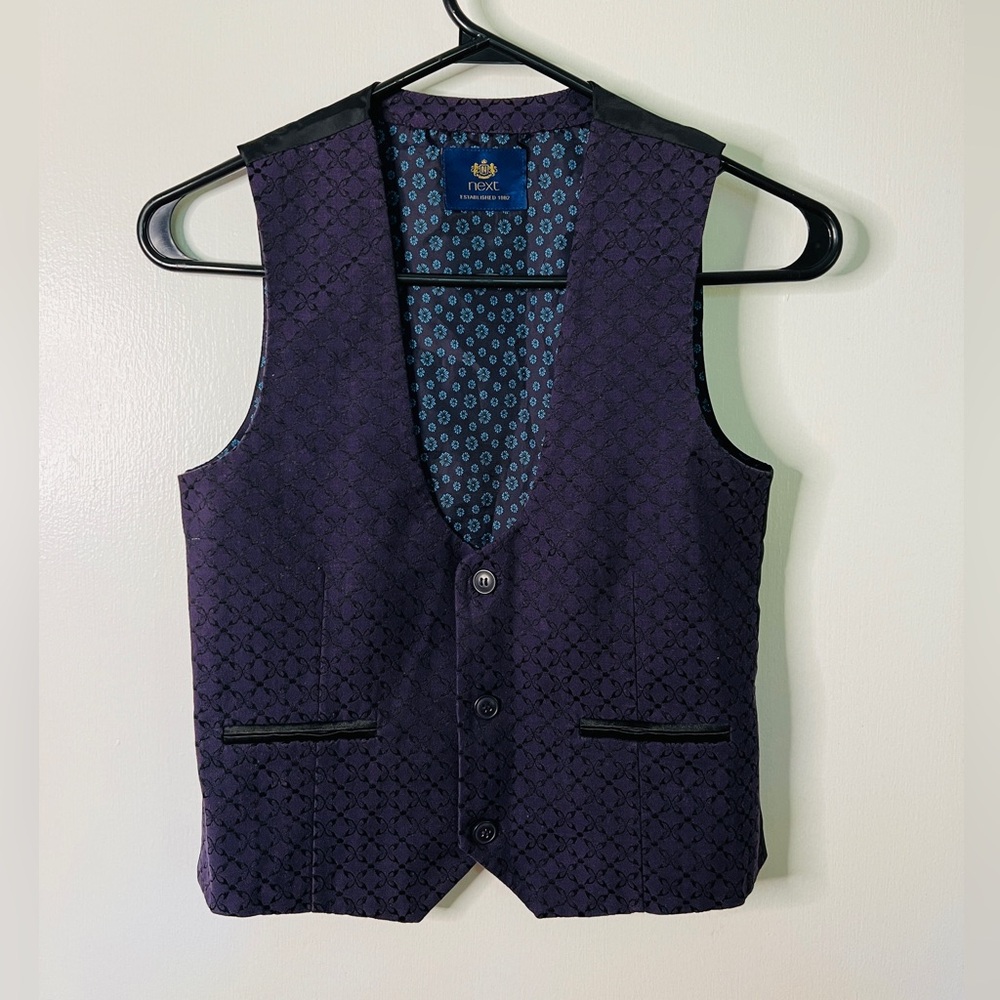 Purple button down vest